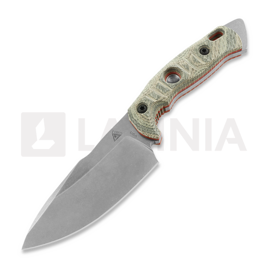 Nůž Fobos Knives Alaris, Micarta Camo - Red Liner