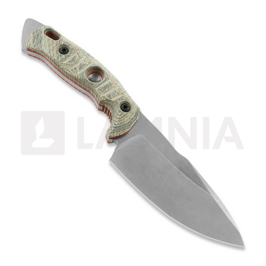 Cuțit Fobos Knives Alaris, Micarta Camo - Red Liner