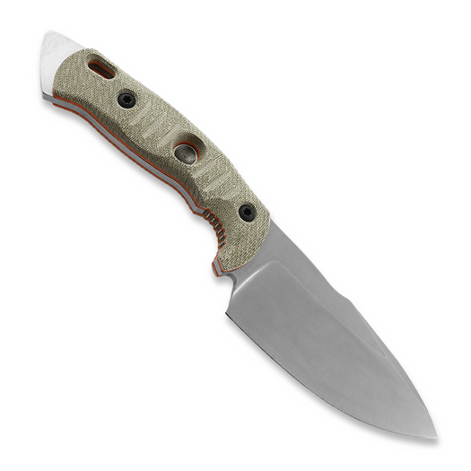 Нож Fobos Knives Alaris, Micarta OD - Orange Liners