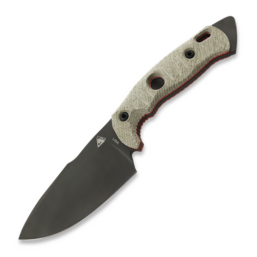 Nůž Fobos Knives Alaris, Micarta OD - Red Liners