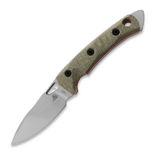 Nóż Fobos Knives Cacula, Micarta OD - Orange Liners