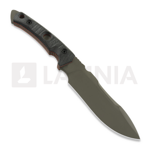 Cuțit Fobos Knives Tier1-BC, G10 Black - Red Liner, PVD