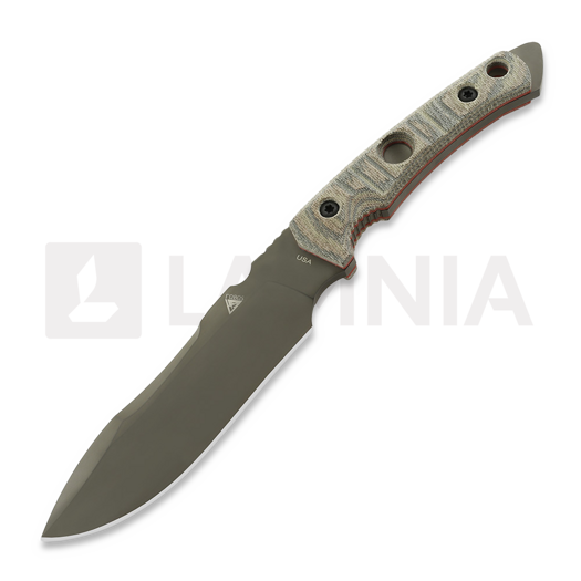 Fobos Knives Tier1-BC nož, Micarta Camo - Red Liner, PVD