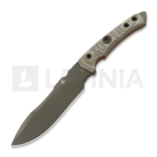 Μαχαίρι Fobos Knives Tier1-BC, Micarta Camo - Red Liner, PVD