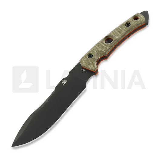 Μαχαίρι Fobos Knives Tier1-BC, Micarta OD - Orange Liner, PVD