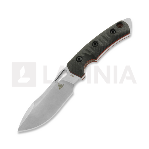 Couteau Fobos Knives Tier1-Mini, CF Black - Red Liner