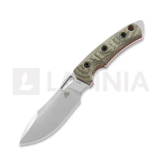 Nóż Fobos Knives Tier1-Mini, Micarta Camo - Red Liner