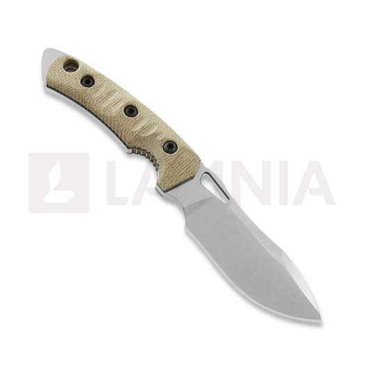 Fobos Knives Tier1-Mini kniv, Micarta Natural - Black Liner