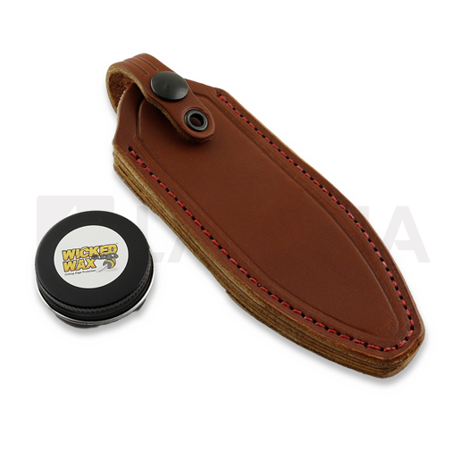 Cuțit Fobos Knives Tier1-Mini, Micarta Natural - Black Liner, PVD