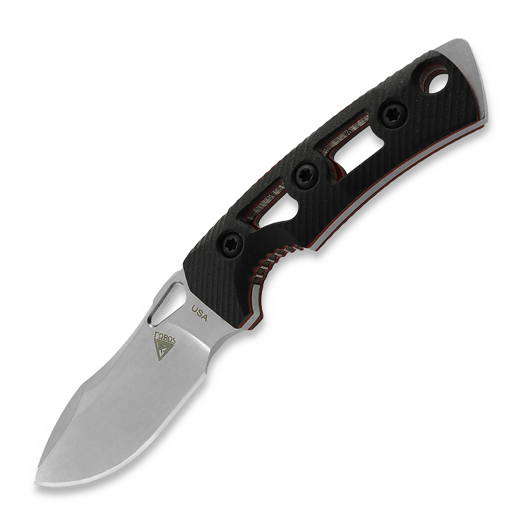 Fobos Knives Tier1-Mini Mini peilis, G10 Black - Red Liner