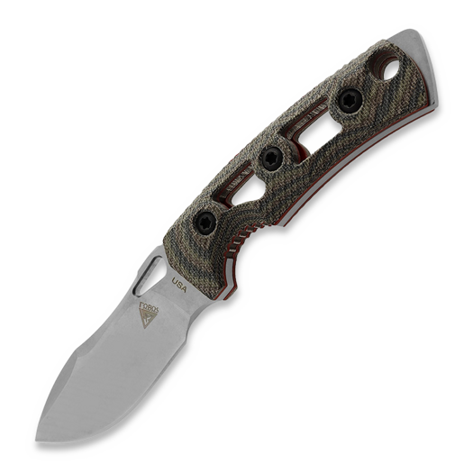 Nazis Fobos Knives Tier1-Mini Mini, Micarta Camo - Red Liner