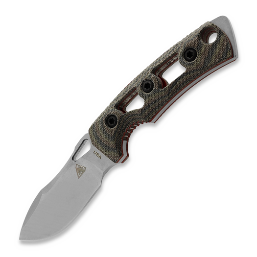 Nazis Fobos Knives Tier1-Mini Mini, Micarta Camo - Red Liner