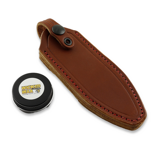 Cuțit Fobos Knives Tier1-Mini Mini, Micarta Camo - Red Liner, negru