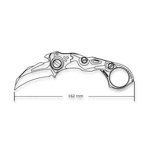 Forever Steel Falcon Large sulankstomas peilis