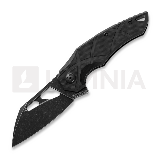 Fox Edge Atrax G-10 접이식 나이프, 검정