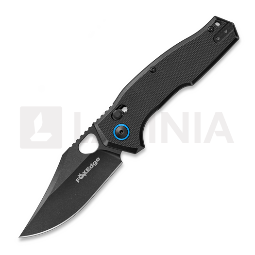 Nóż składany Fox Edge Crew Clip Point - Blackwash - G10, czarny