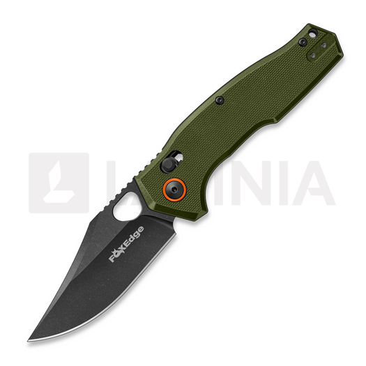 มีดพับ Fox Edge Crew Clip Point - Blackwash - G10, olive drab