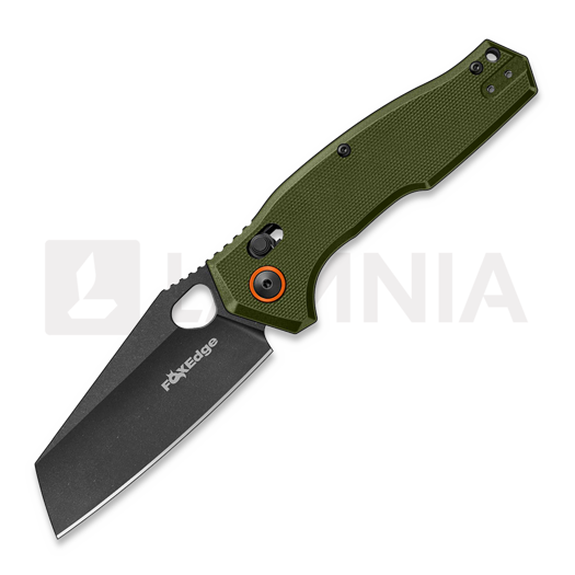 Couteau pliant Fox Edge Crew Reverse Tanto - Blackwash - G10, vert