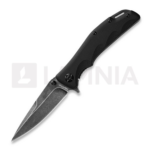 Fox Edge Mandatory Fun G10 sulankstomas peilis, juoda