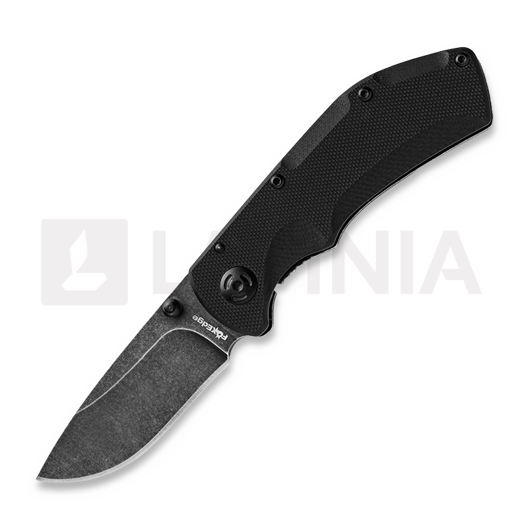 Fox Edge Pop Smoke G-10 fällkniv, svart