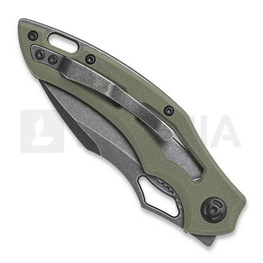 Fox Edge Sparrow G-10 k&auml;&auml;nt&ouml;veitsi, oliivinvihre&auml;