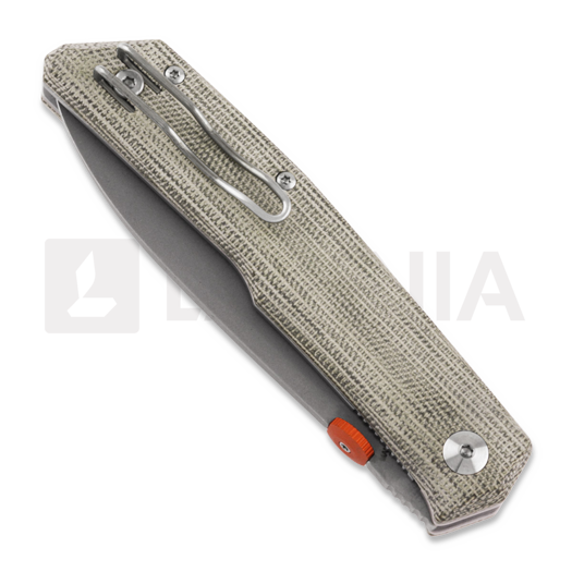 Fox Knives 525 Terzuola sulankstomas peilis, green micarta FX-525MI