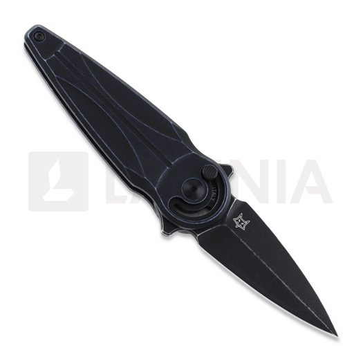 Fox Knives Anarcnide Saturn kääntöveitsi, black idroglider, left, musta FX-551SXALB