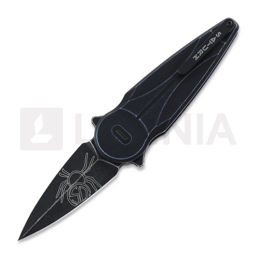 Fox Knives Anarcnide Saturn k&auml;&auml;nt&ouml;veitsi, black idroglider, left, musta FX-551SXALB