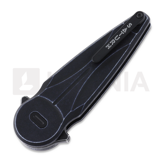 Fox Knives Anarcnide Saturn k&auml;&auml;nt&ouml;veitsi, black idroglider, left, musta FX-551SXALB