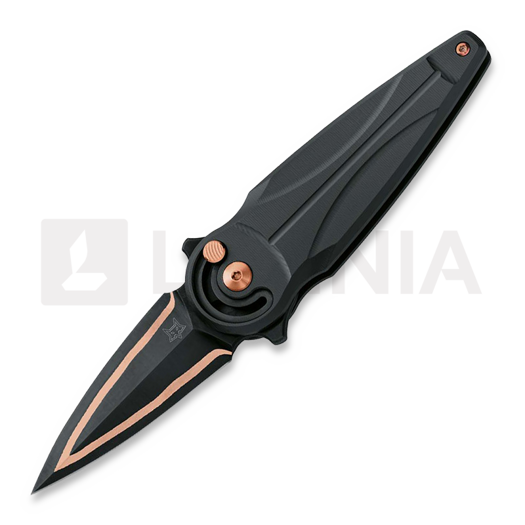 Fox Knives Anarcnide Saturn Carbon Copper Damascus 접이식 나이프 FX-551TICOP