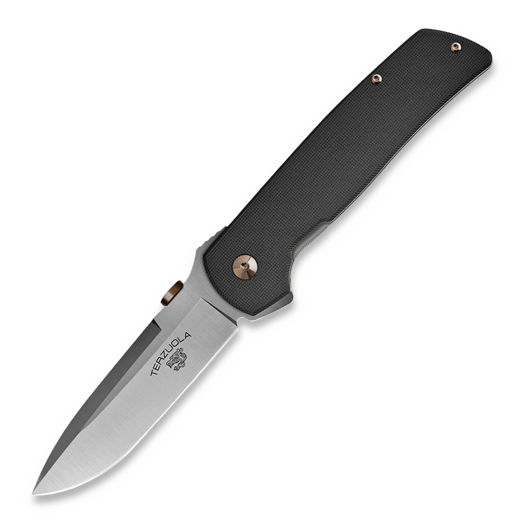 Fox Knives ATCF Original Gangster - Micarta 折り畳みナイフ, 黒 FX-ATC-OG01LMB