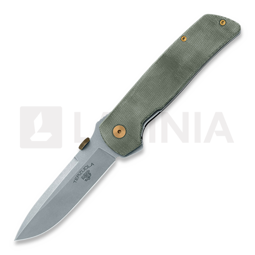 Fox Knives ATCF Original Gangster - Micarta 折り畳みナイフ, 緑 FX-ATC-OG01MOD