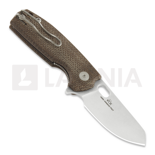 Fox Knives Baby Core sulankstomas peilis, natural micarta FX-608MC