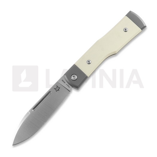 Fox Knives Barlow - Linen Bone Micarta folding knife FX-558BO