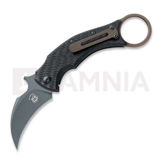 Fox Knives Black Bird folding knife, bronze/carbon fiber FX-591TICBR