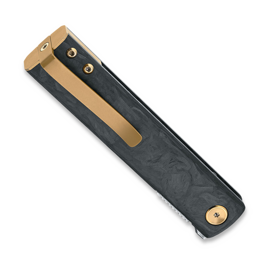 Fox Knives Chnops Damascus folding knife, Marble Carbon Fiber FX-543DCF