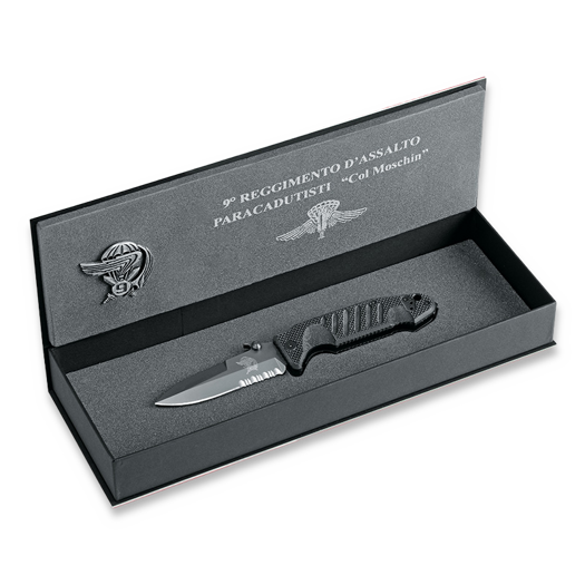 Fox Knives Col Moschin Delta Spec. Ops kääntöveitsi, pieni FX-SOK09CM02B