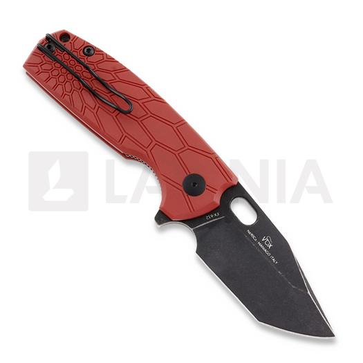 Fox Knives Core Tanto Black sulankstomas peilis, FRN, raudona FX-612RB
