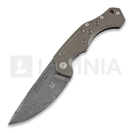 Fox Knives Desert Fox Damascus Bronze kääntöveitsi FX-521DRB