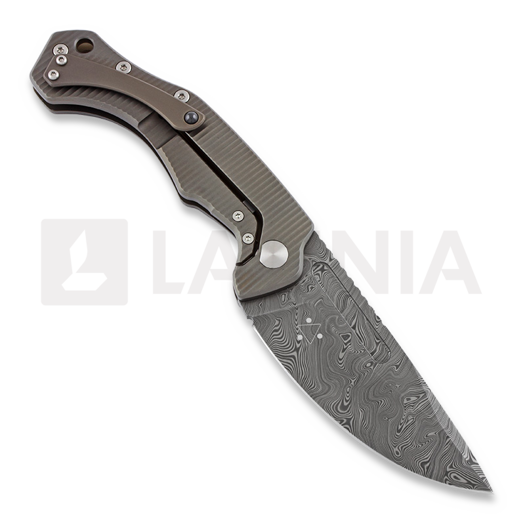 Fox Knives Desert Fox Damascus Bronze kääntöveitsi FX-521DRB