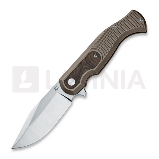 Fox Knives Eastwood Tiger 접이식 나이프, bronze titanium FX-524TIZW