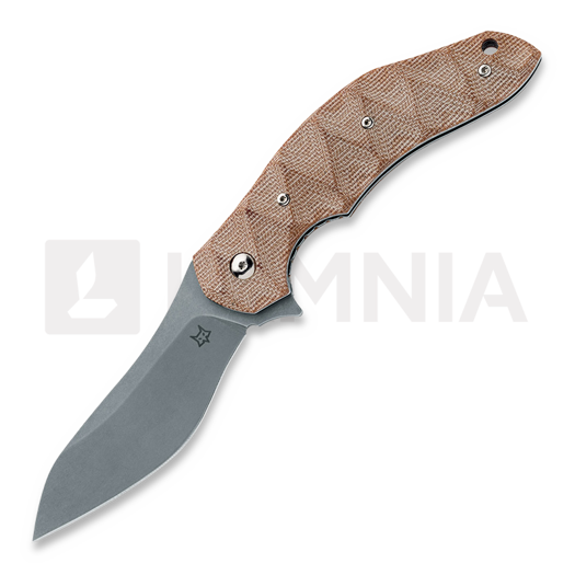 Saliekams nazis Fox Knives Flipper - Micarta Natural FX-302MIN
