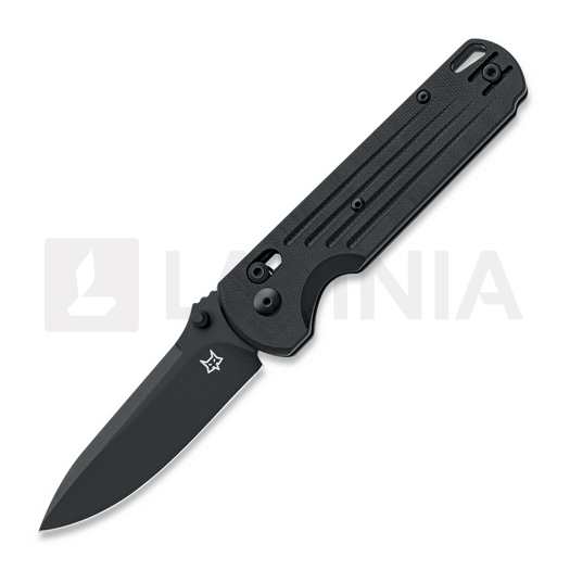 Fox Knives Gabi - Black Top Shield - G10 折り畳みナイフ, 黒 FX-451