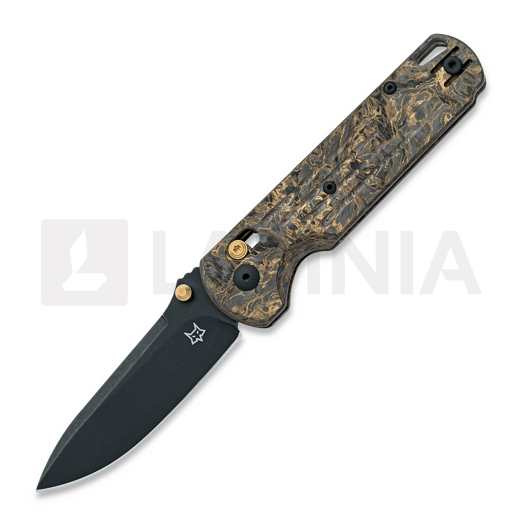 Liigendnuga Fox Knives Gabi - Blackwashed PVD - Gold Dark Matter Carbon Fiber FX-451DMG