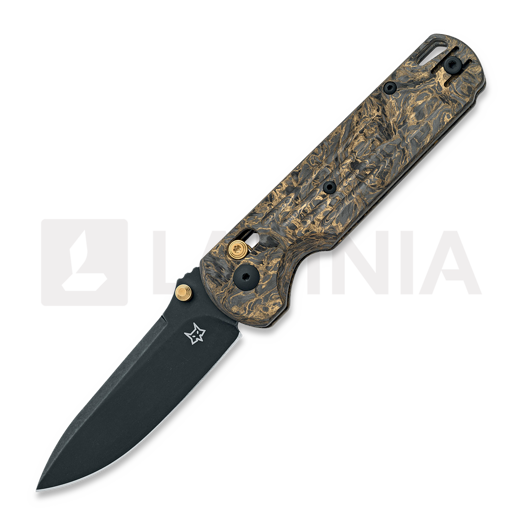 Liigendnuga Fox Knives Gabi - Blackwashed PVD - Gold Dark Matter Carbon Fiber FX-451DMG