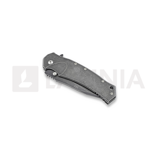 Couteau pliant Fox Knives M1 Titanium Frame Lock, lame &agrave; dents CED-M1TIS
