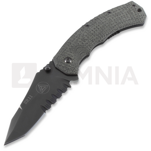 Fox Knives M3 összecsukható kés, fűrészfogú CED-03S