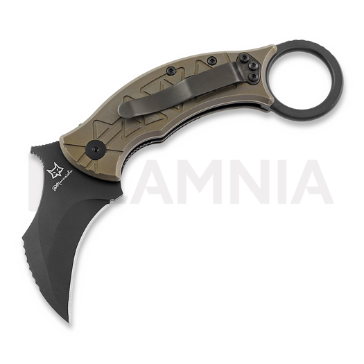 Fox Knives Marcaida Tribal Karambit összecsukható kés, Titanium FX-802TIPVD