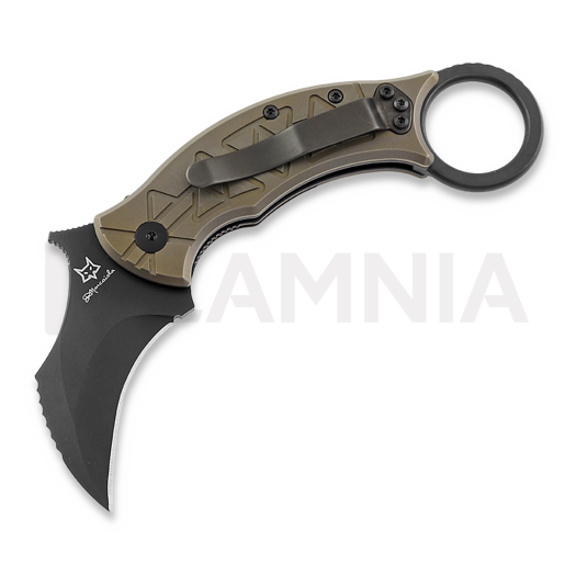 Saliekams nazis Fox Knives Marcaida Tribal Karambit, Titanium FX-802TIPVD