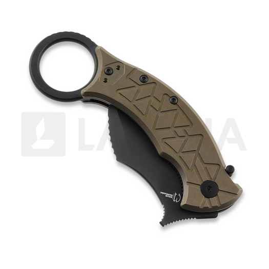 Fox Knives Marcaida Tribal Karambit sulankstomas peilis, Titanium FX-802TIPVD